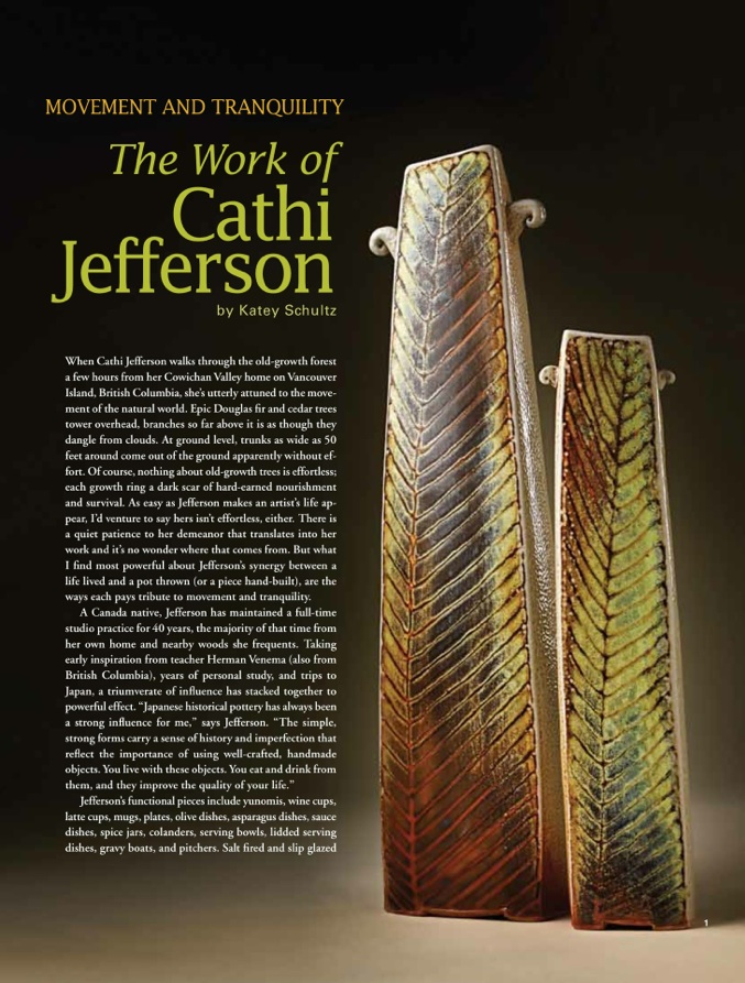 Ceramics Monthy Article